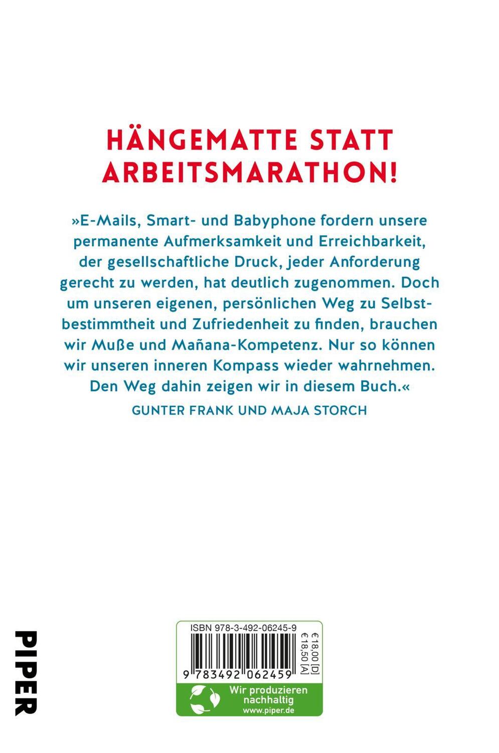 Rückseite: 9783492062459 | Die Mañana-Kompetenz | Gunter Frank (u. a.) | Taschenbuch | Deutsch