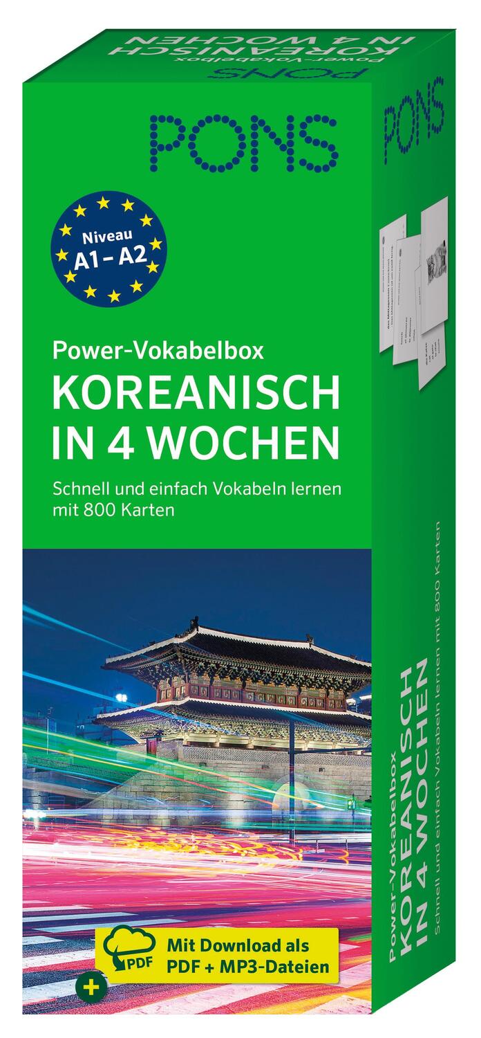 Cover: 9783125624771 | PONS Power-Vokabelbox Koreanisch in 4 Wochen | Taschenbuch | 800 S.