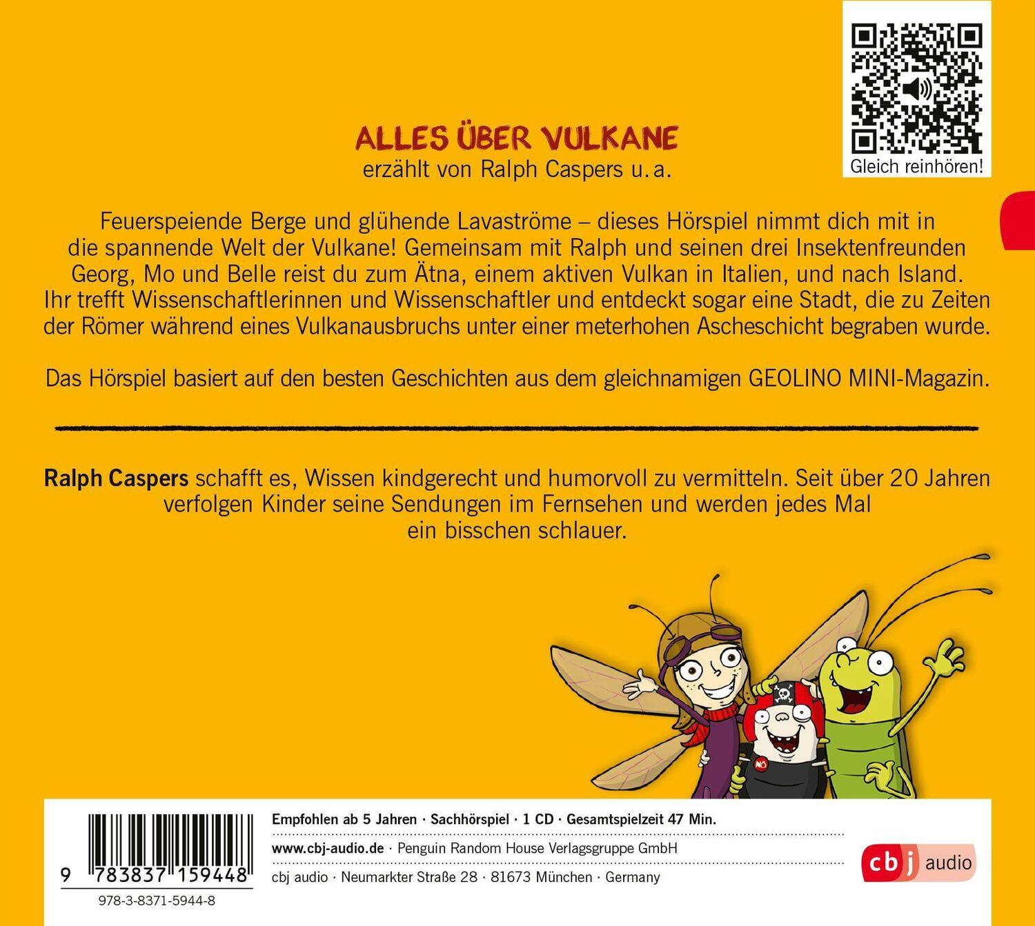 Bild: 9783837159448 | GEOLINO MINI: Alles über Vulkane (10) | Eva Dax (u. a.) | Audio-CD