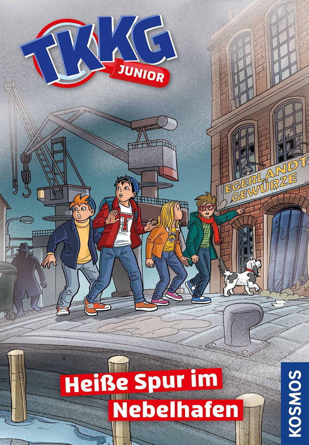 Cover: 9783440176016 | TKKG Junior, 23, Heiße Spur im Nebelhafen | Benjamin Schreuder | Buch