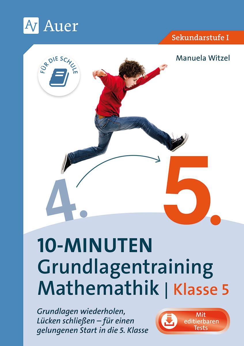 Cover: 9783403081869 | 10-Minuten-Grundlagentraining Mathematik Klasse 5 | Manuela Witzel