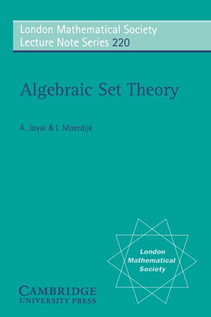 Cover: 9780521558303 | Algebraic Set Theory | Izak Moerdijk (u. a.) | Taschenbuch | Englisch