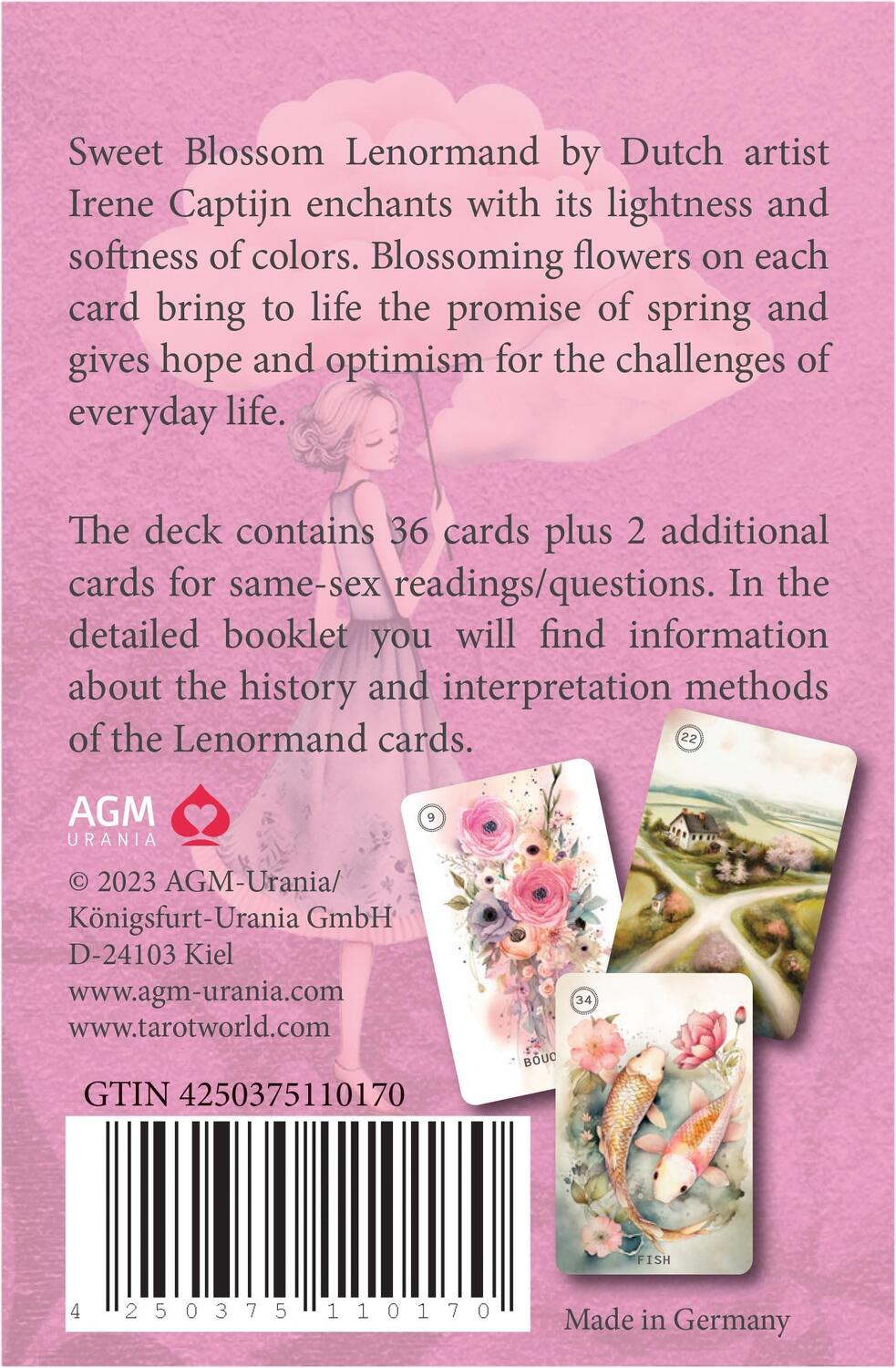 Rückseite: 4250375110170 | Sweet Blossom Lenormand (English) | Irene Captijn | Taschenbuch | 2024
