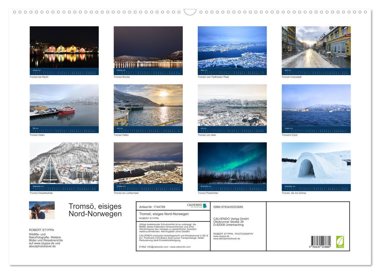 Bild: 9783435203680 | Tromsö, eisiges Nord-Norwegen (Wandkalender 2025 DIN A2 quer),...