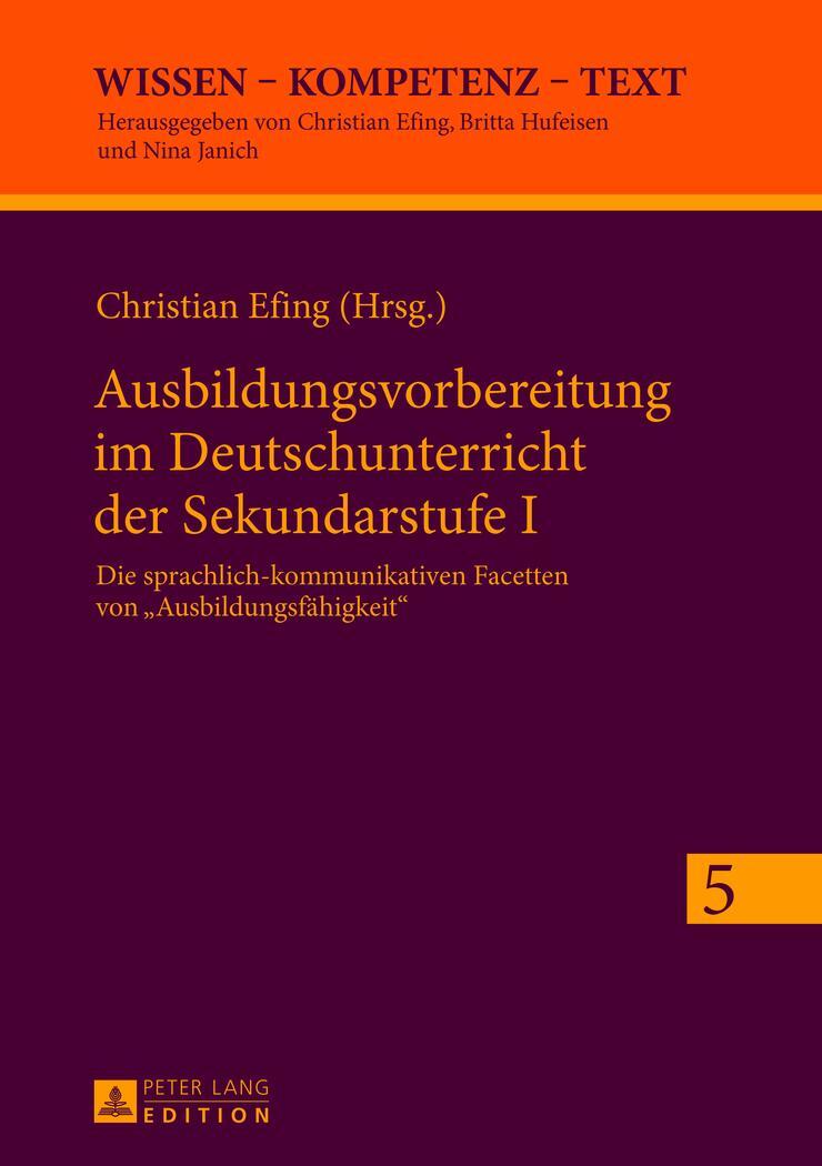 Cover: 9783631633878 | Ausbildungsvorbereitung im Deutschunterricht der Sekundarstufe I