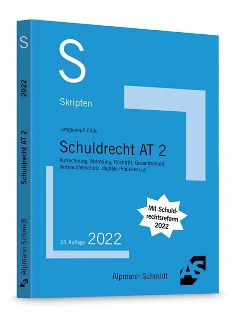 Cover: 9783867528184 | Skript Schuldrecht AT 2 | Tobias Langkamp (u. a.) | Taschenbuch | 2022