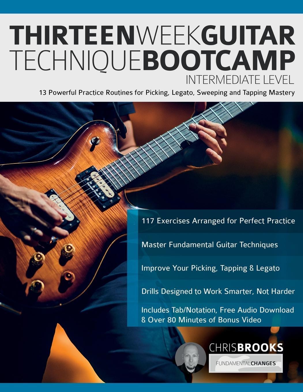 Cover: 9781789334333 | Thirteen Week Guitar Technique Bootcamp - Intermediate Level | Brooks
