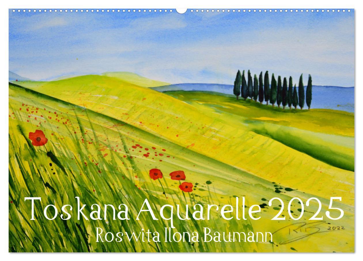 Cover: 9783383819063 | Toskana Aquarelle (Wandkalender 2025 DIN A2 quer), CALVENDO...