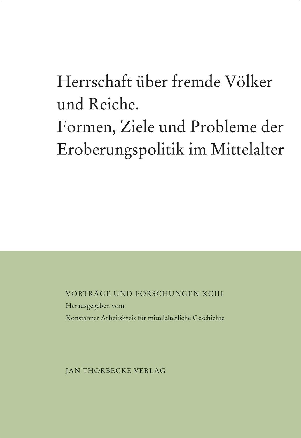 Cover: 9783799568937 | Herrschaft über fremde Völker und Reiche | Hermann Kamp | Buch | 2022