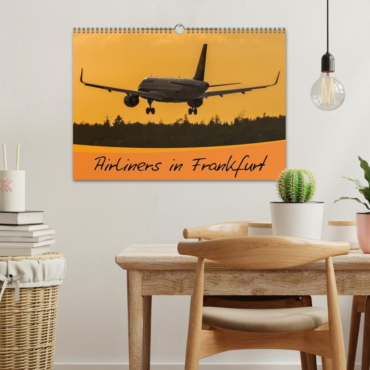 Bild: 9783435778409 | Airliners in Frankfurt (Wandkalender 2025 DIN A3 quer), CALVENDO...