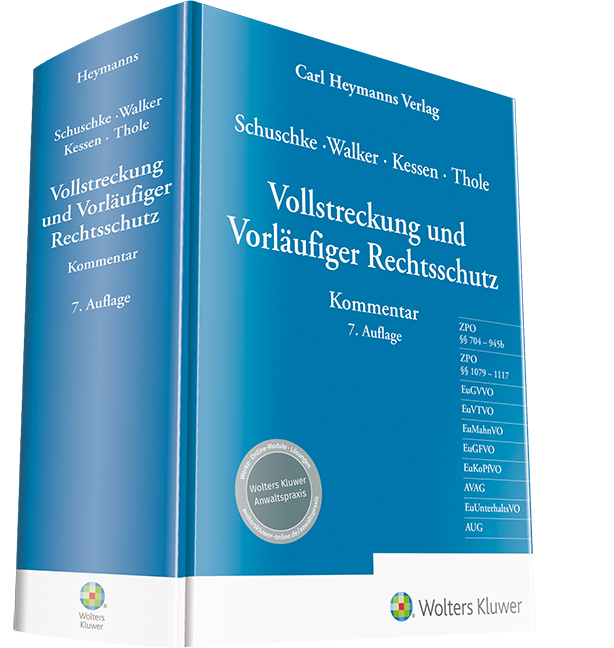 Cover: 9783452291257 | Vollstreckung und Vorläufiger Rechtsschutz, Kommentar | Kommentar | LV