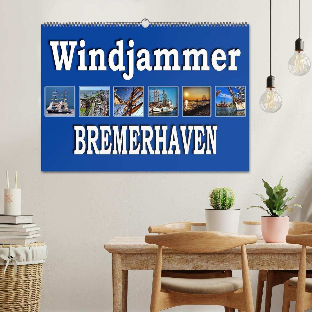 Bild: 9783435580378 | Windjammer - Bremerhaven (Wandkalender 2025 DIN A2 quer), CALVENDO...