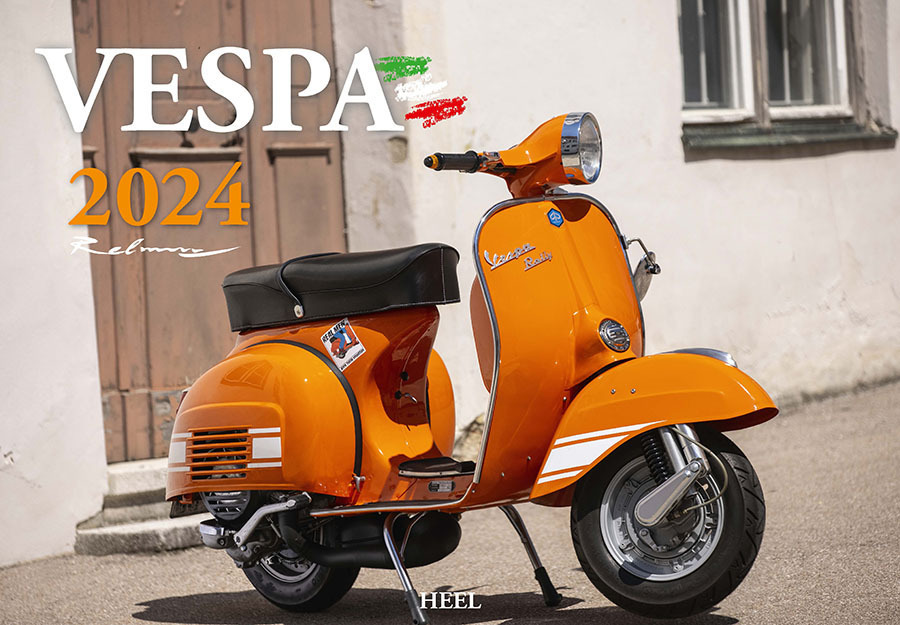 Cover: 9783966646819 | Vespa Kalender 2024 | La Dolce Vita auf zwei Rädern. Roller Kalender
