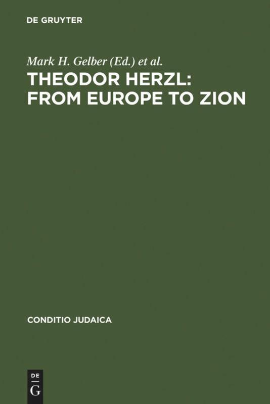 Cover: 9783484651678 | Theodor Herzl: From Europe to Zion | Vivian Liska (u. a.) | Buch | VI