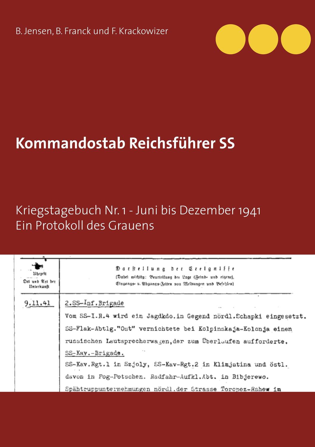 Cover: 9783751917988 | Kommandostab Reichsführer SS | B. Jensen (u. a.) | Taschenbuch