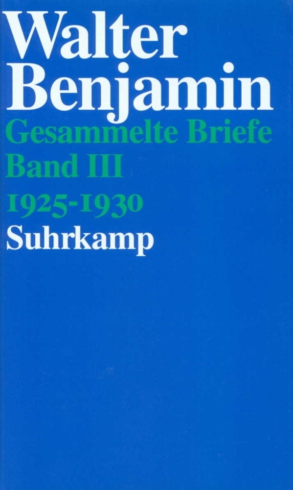 Cover: 9783518582572 | 1925-1930 | Walter Benjamin | Buch | 594 S. | Deutsch | 1997