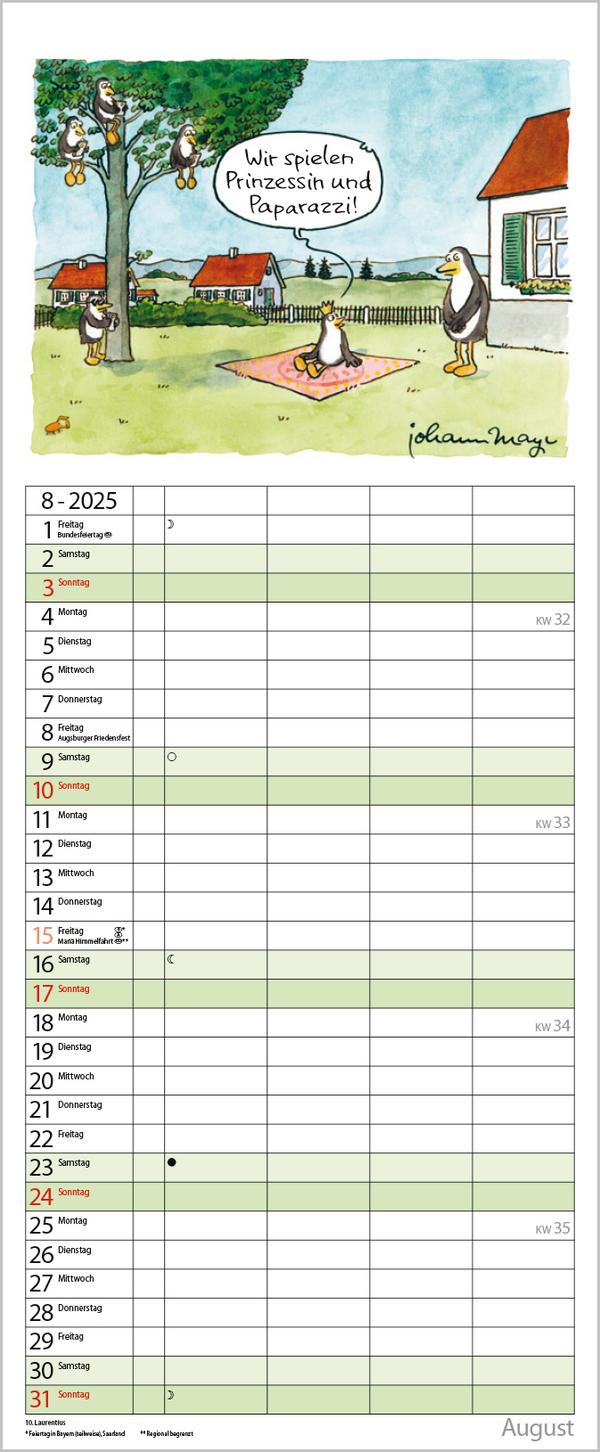 Bild: 9783731876939 | Tierisches Familienglück 2025 | Verlag Korsch | Kalender | 14 S.