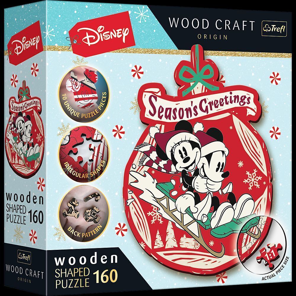 Cover: 5900511201925 | Holz Puzzle 160 Disney - Mickey und Minni's Weihnachtsabenteuer | 2023