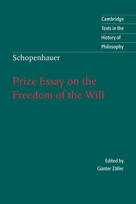 Cover: 9780521577663 | Prize Essay on the Freedom of the Will | Arthur Schopenhauer | Buch