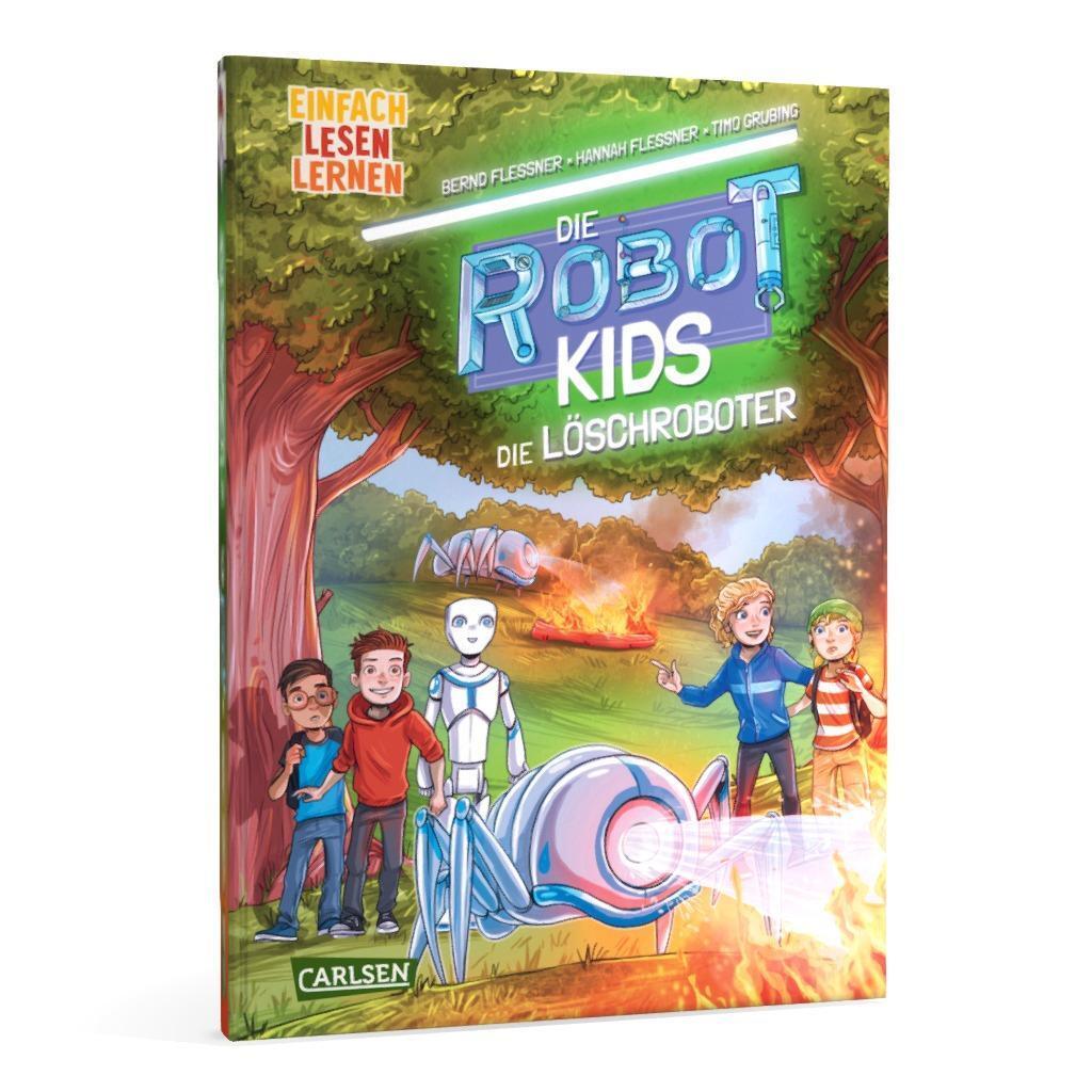 Bild: 9783551690210 | Die Robot-Kids: Die Löschroboter | Bernd Flessner (u. a.) | Buch