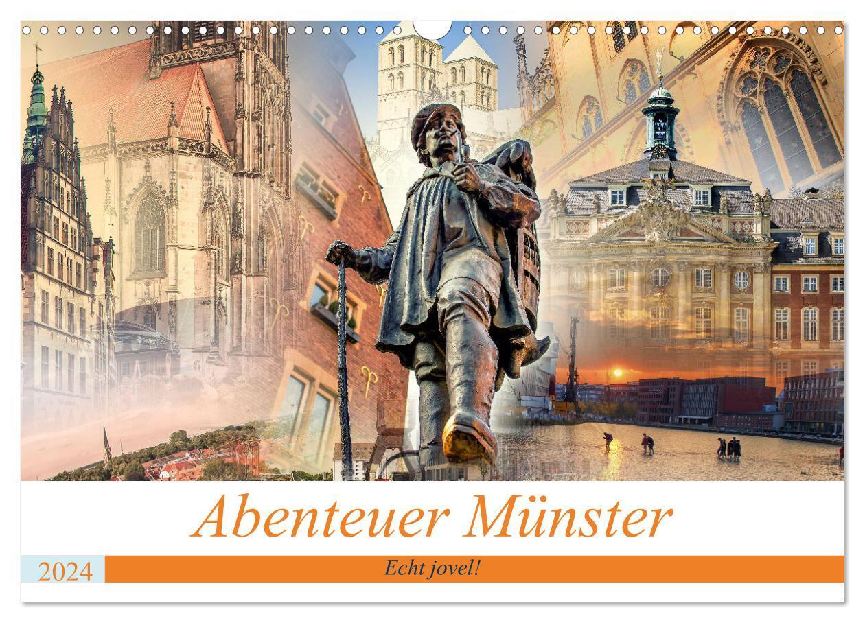Cover: 9783675730380 | Abenteuer Münster - Echt jovel! (Wandkalender 2024 DIN A3 quer),...