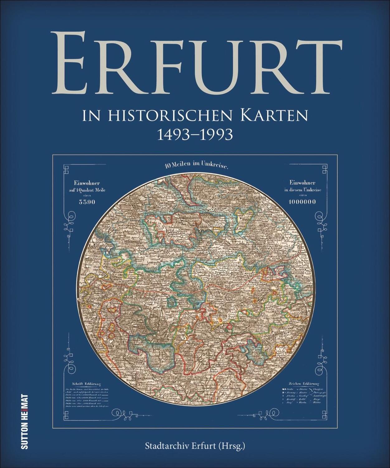 Cover: 9783954007677 | Erfurt in historischen Karten 1493 bis 1993 | Buch | Deutsch | 2018