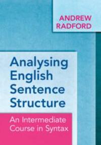 Cover: 9781009322935 | Analysing English Sentence Structure: An Intermediate Course in Syntax
