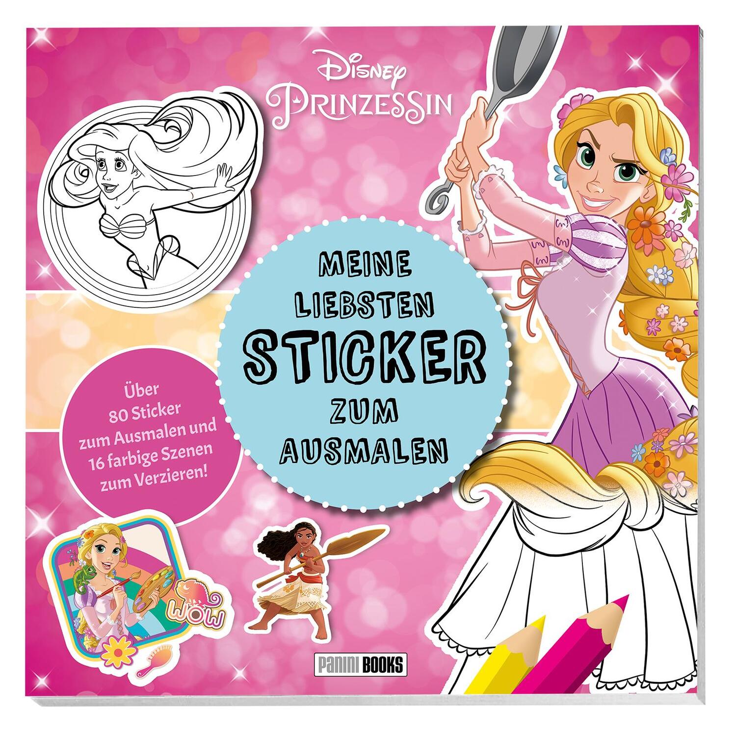 Cover: 9783833243172 | Disney Prinzessin: Meine liebsten Sticker zum Ausmalen | Taschenbuch