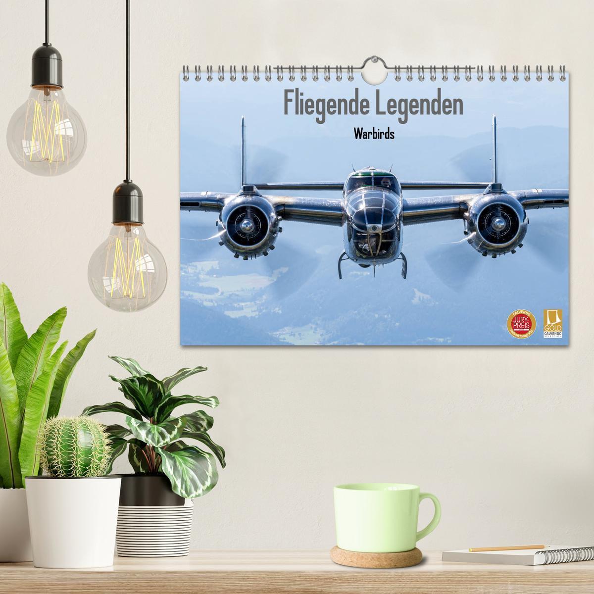 Bild: 9783435148189 | Fliegende Legenden - Warbirds (Wandkalender 2025 DIN A4 quer),...