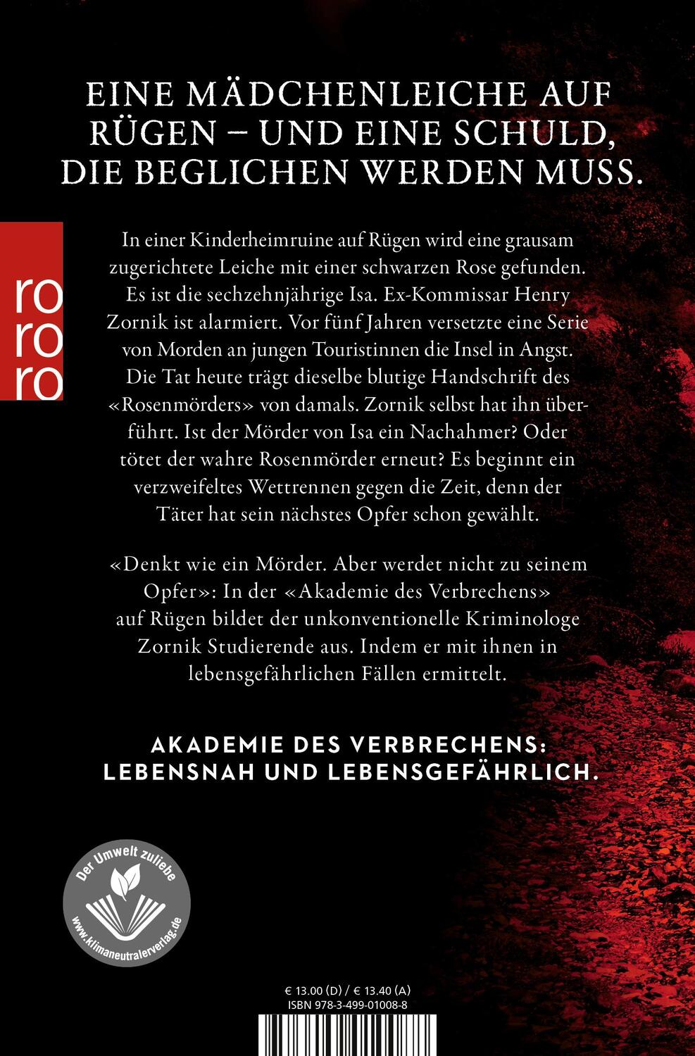 Rückseite: 9783499010088 | Todesklinge | Ein Rügen-Krimi | Cathrin Moeller | Taschenbuch | 544 S.