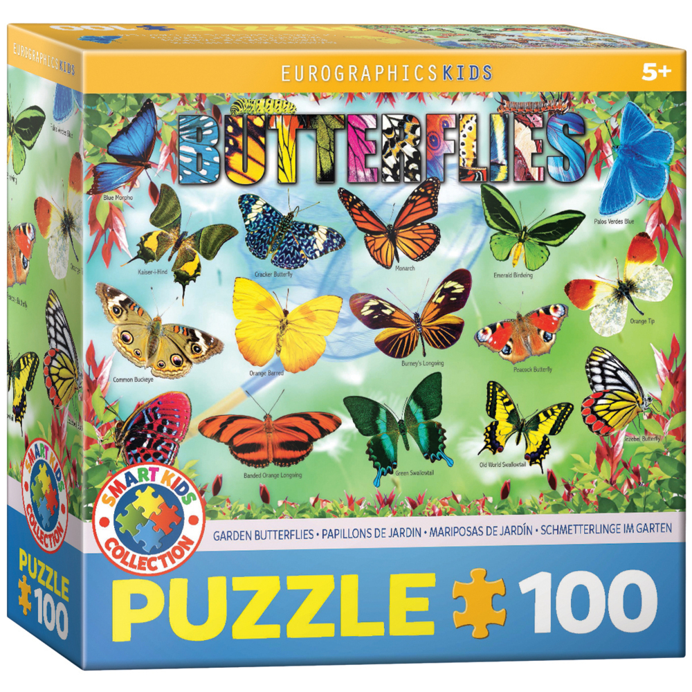 Cover: 628136654852 | Garten Schmetterlinge (Puzzle) | Spiel | In Spielebox | 2022