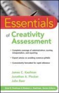Cover: 9780470137420 | Essentials of Creativity Assessment | James C Kaufman (u. a.) | Buch