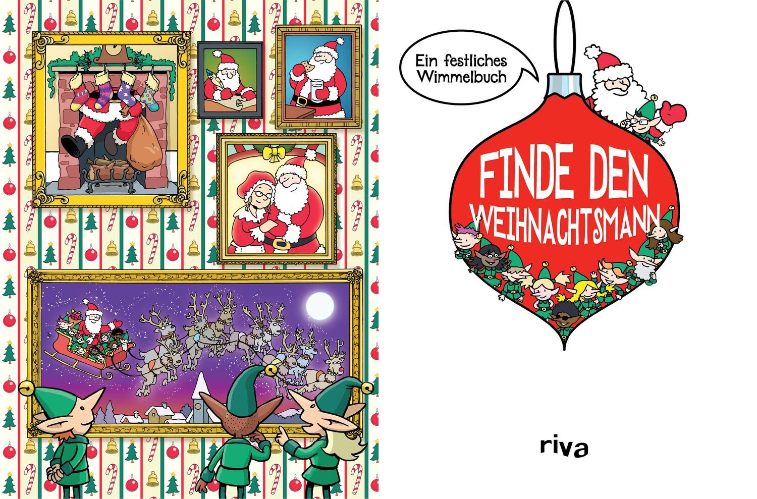 Bild: 9783742315618 | Finde den Weihnachtsmann | Ein festliches Wimmelbuch | Taschenbuch