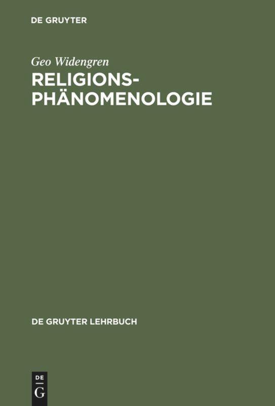 Cover: 9783110026535 | Religionsphänomenologie | Geo Widengren | Buch | De Gruyter Lehrbuch