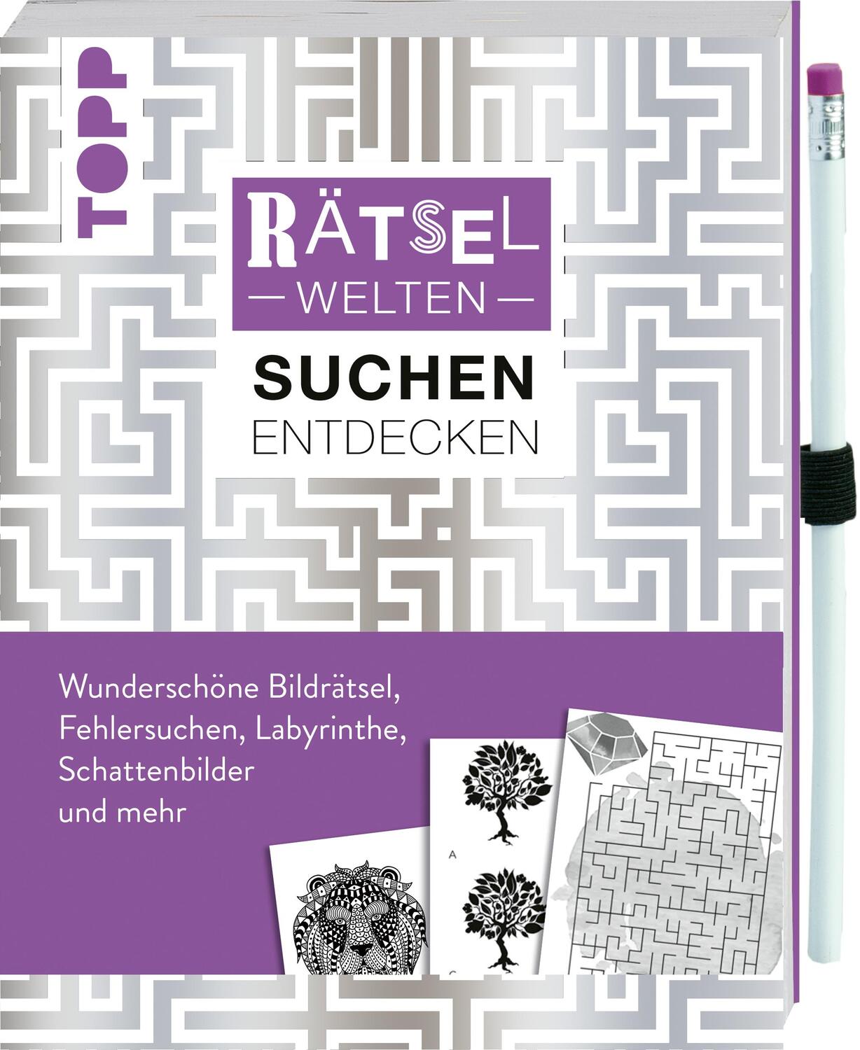 Cover: 9783772449451 | Rätselwelten - Rätseln, Suchen & Entdecken: Wunderschöne...