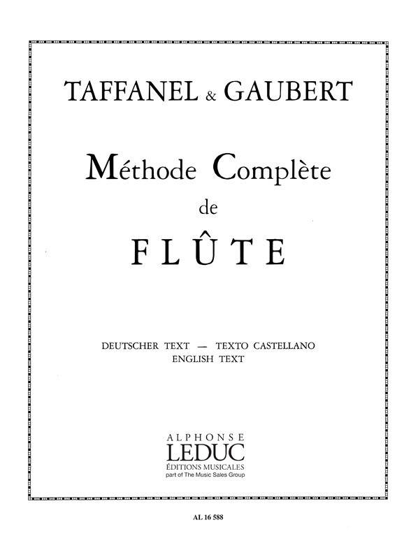 Cover: 9790046165887 | Complete Flute Method (Flute) | Paul Taffanel_Philippe Gaubert | Buch
