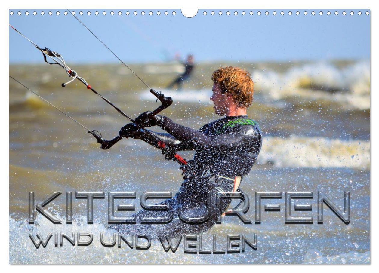 Cover: 9783383262968 | Kitesurfen - Wind und Wellen (Wandkalender 2024 DIN A3 quer),...