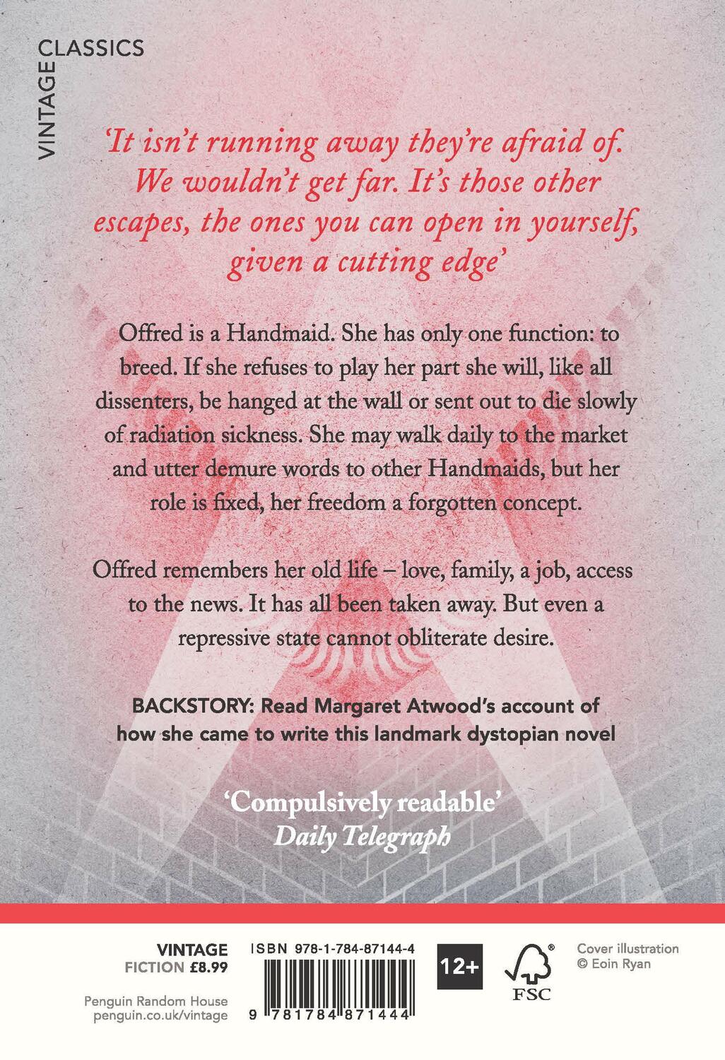 Rückseite: 9781784871444 | The Handmaid's Tale | Margaret Atwood | Taschenbuch | 502 S. | 2016