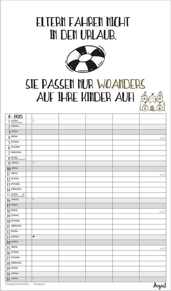 Bild: 9783731877103 | Visual Words Familienplaner 2025 | Korsch Verlag | Kalender | 14 S.