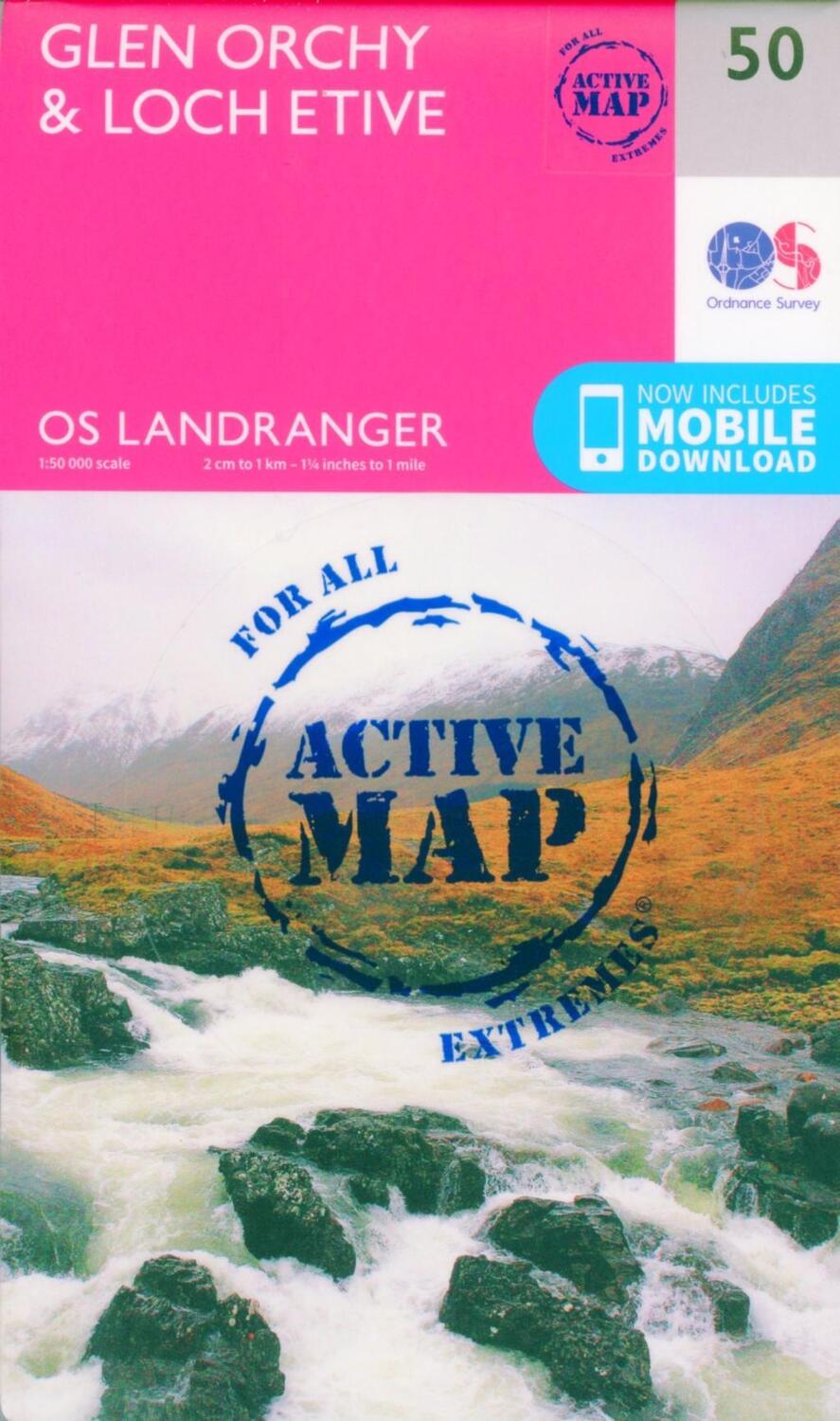 Cover: 9780319473733 | Glen Orchy &amp; Loch Etive | Ordnance Survey | (Land-)Karte | Englisch