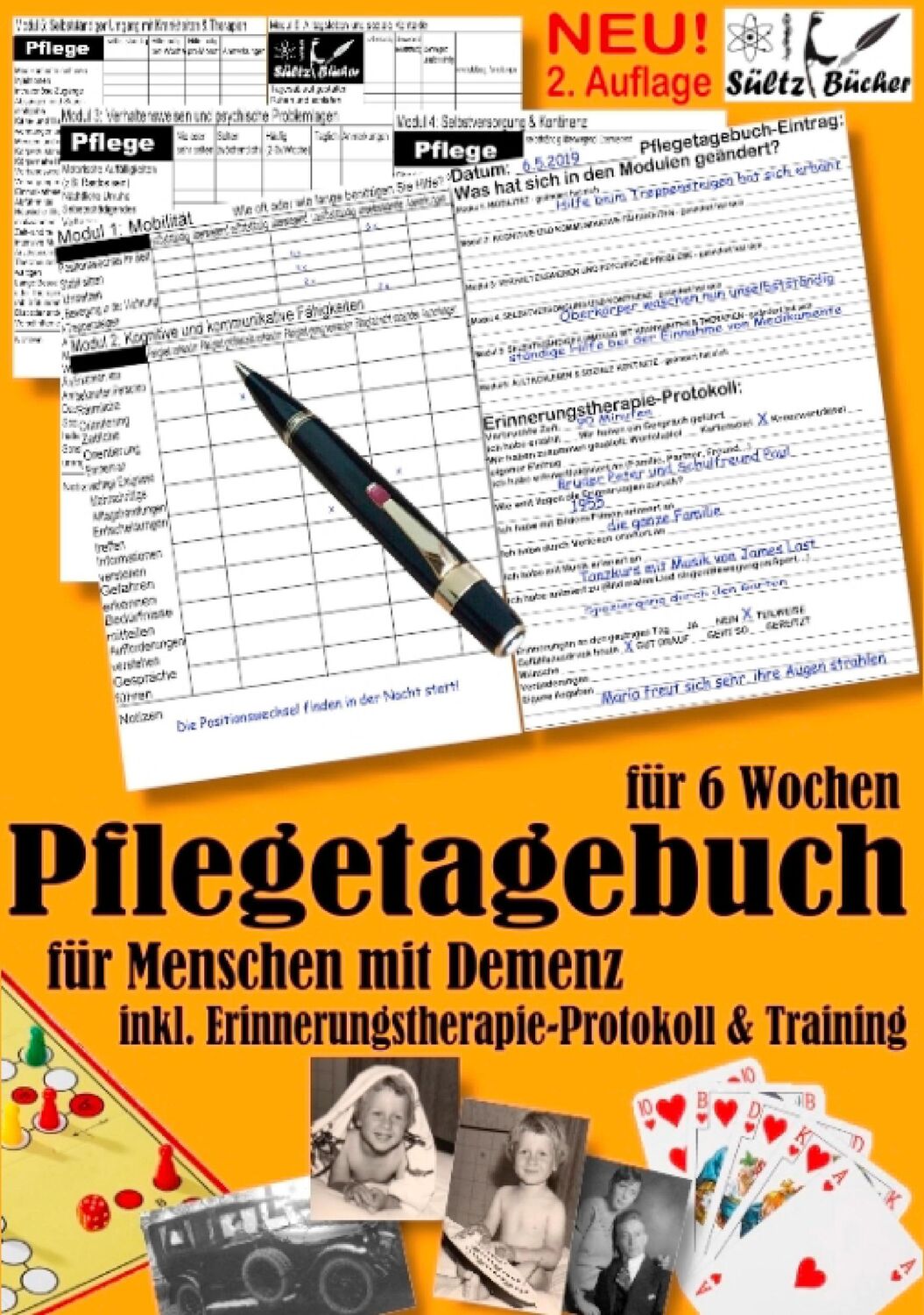 Cover: 9783752835014 | Pflegetagebuch XXL (6 Wochen) für Menschen mit Demenz - inkl....