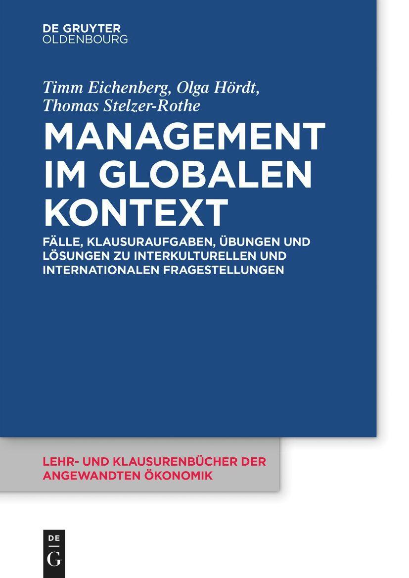Cover: 9783110737523 | Management im globalen Kontext | Timm Eichenberg (u. a.) | Taschenbuch
