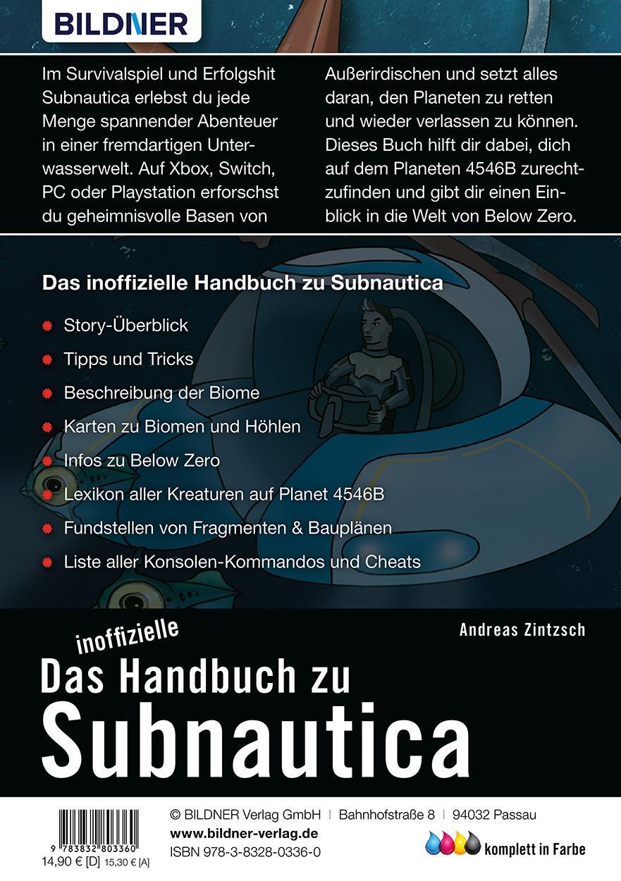 Rückseite: 9783832803360 | Das inoffizielle Handbuch zu Subnautica | Andreas Zintzsch | Buch