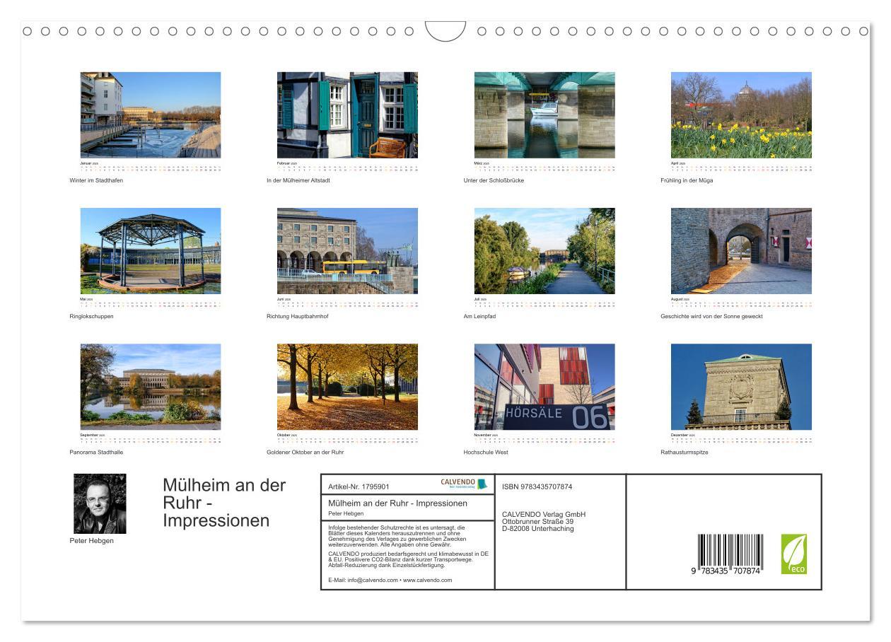 Bild: 9783435707874 | Mülheim an der Ruhr - Impressionen (Wandkalender 2025 DIN A3 quer),...