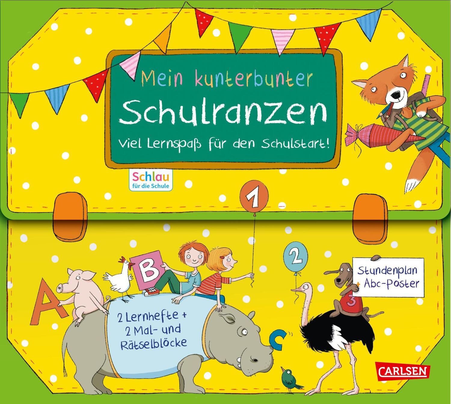 Cover: 9783551189950 | Schlau für die Schule: Mein kunterbunter Schulranzen (Buch-Set für...