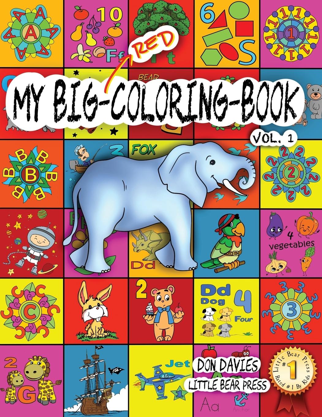 Cover: 9781644675410 | My Big Red Coloring Book Vol. 1 | Little Bear Press | Taschenbuch