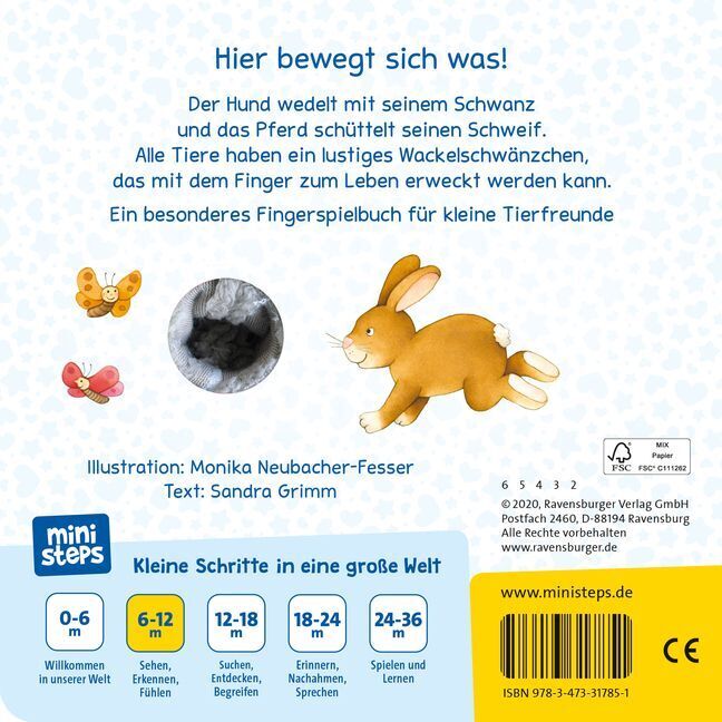 Bild: 9783473317851 | ministeps: Was wackelt hier? Was zappelt hier? | Mein Fingerspielbuch