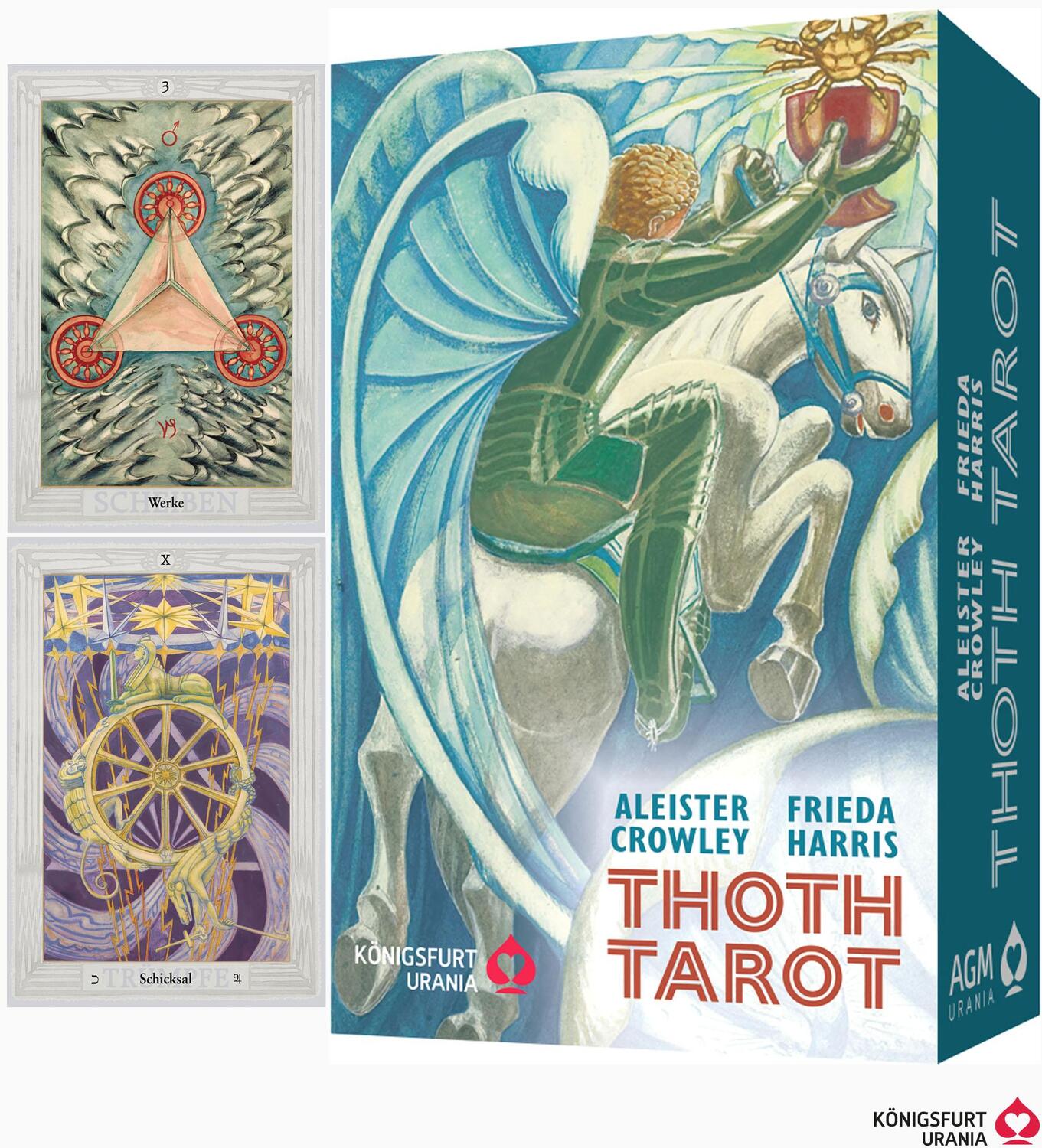 Cover: 4250375102380 | Aleister Crowley Thoth Tarot Pocket DE | 78 Karten mit Anleitung