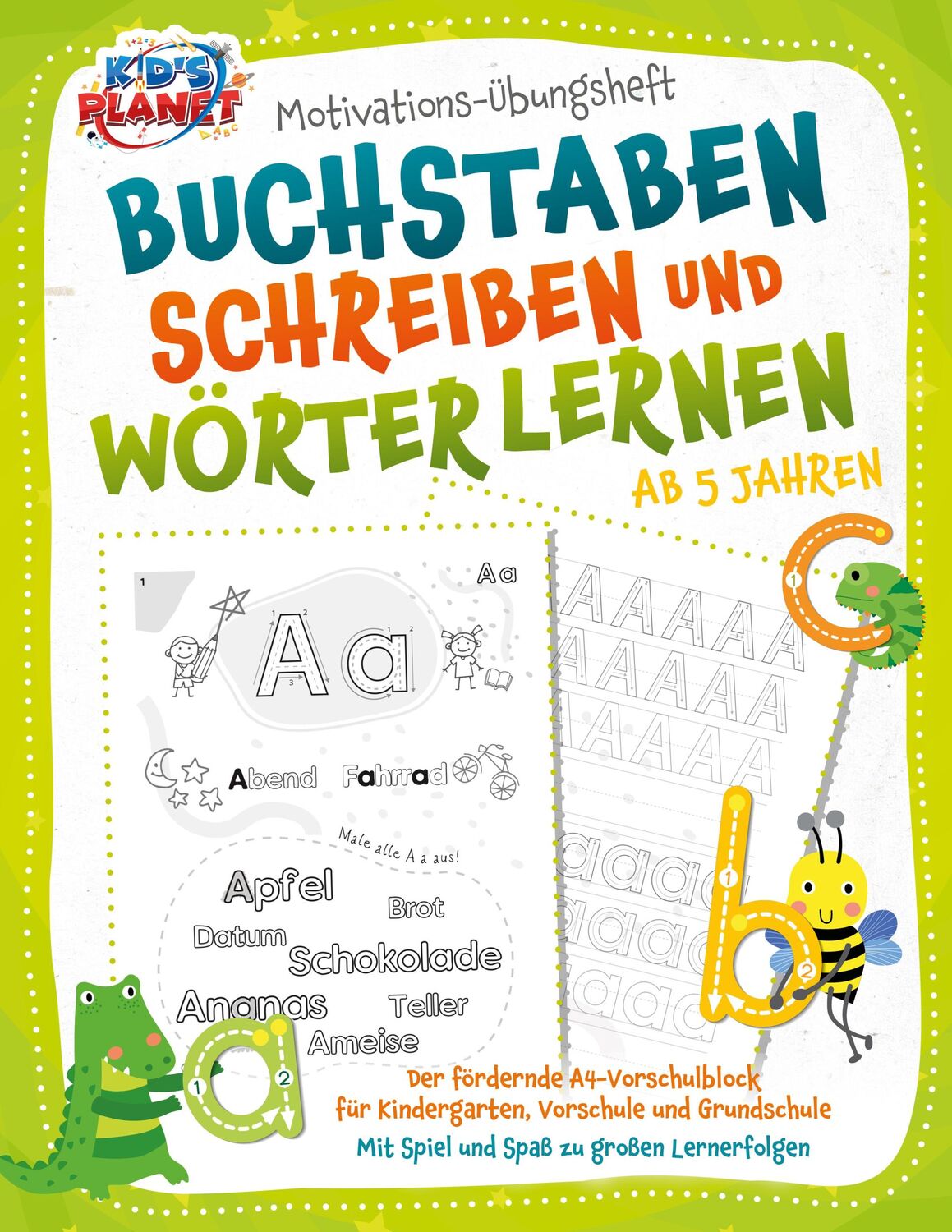 Cover: 9783989351301 | Motivations-Übungsheft - Buchstaben schreiben und Wörter lernen ab...