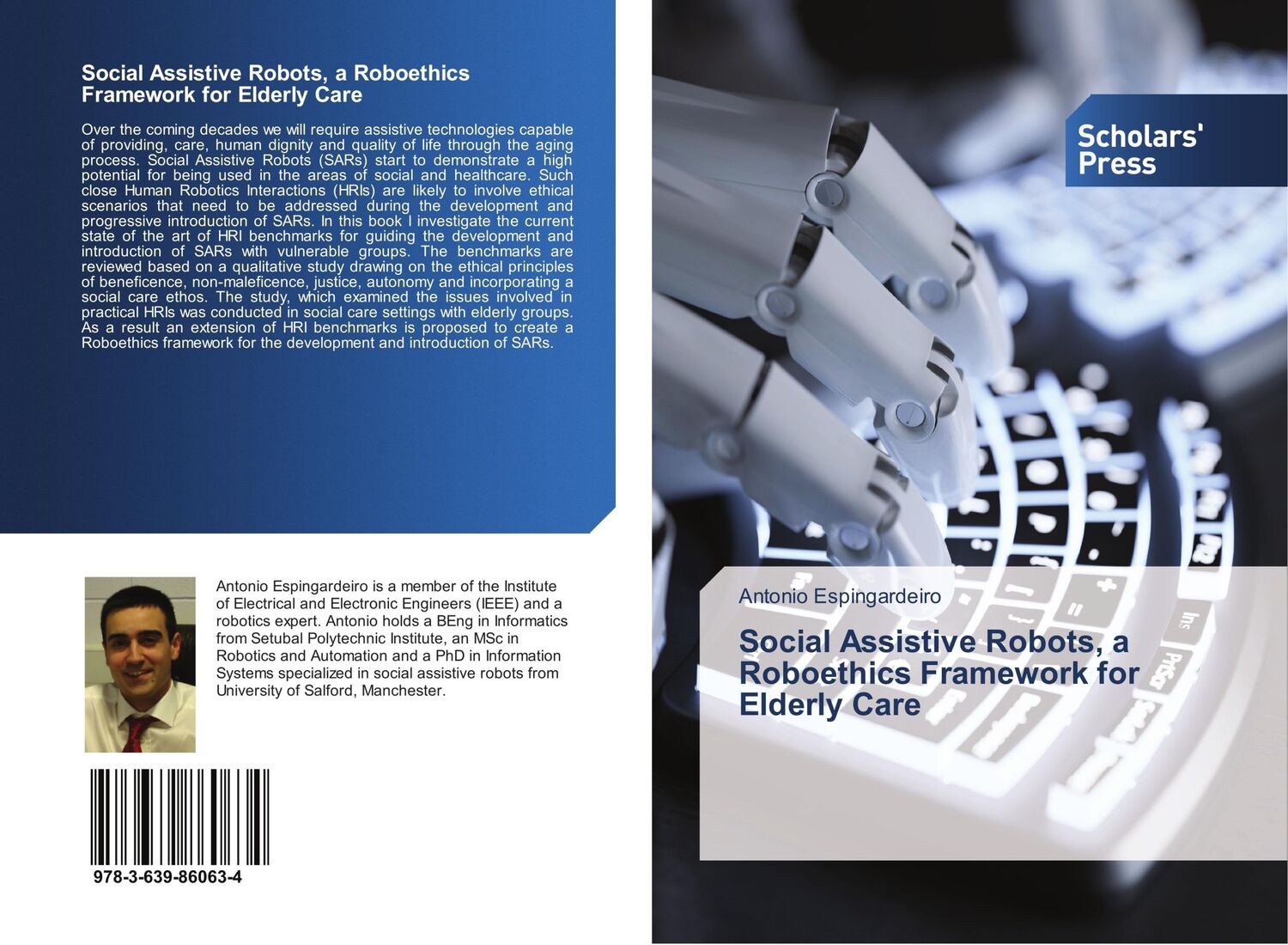 Cover: 9783639860634 | Social Assistive Robots, a Roboethics Framework for Elderly Care